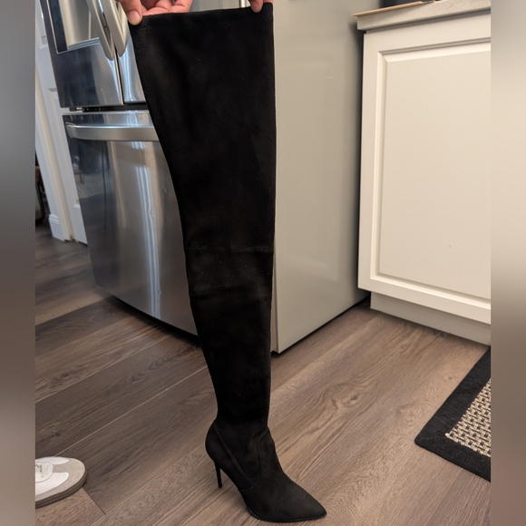 Steve Madden Dominique Black | Over-the-Knee Boots - Picture 5 of 8